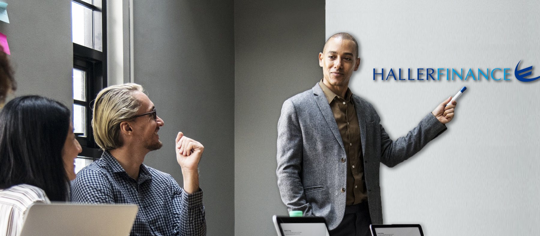 L'équipe Haller Finance, juristes et analystes financiers