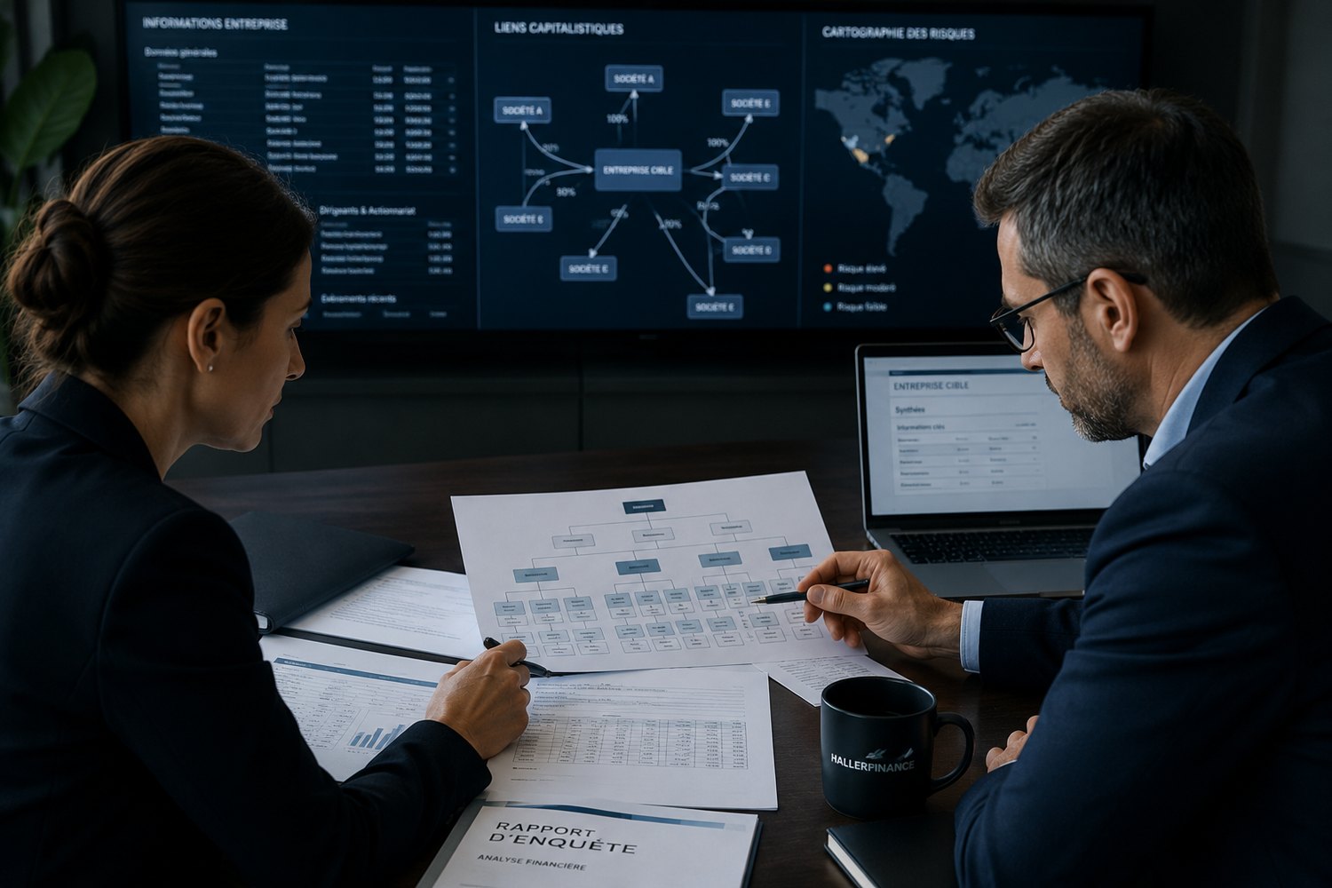 Analyse financière, liens capitalistiques et cartographie des risques